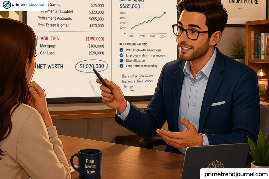 is 401k part of net worth